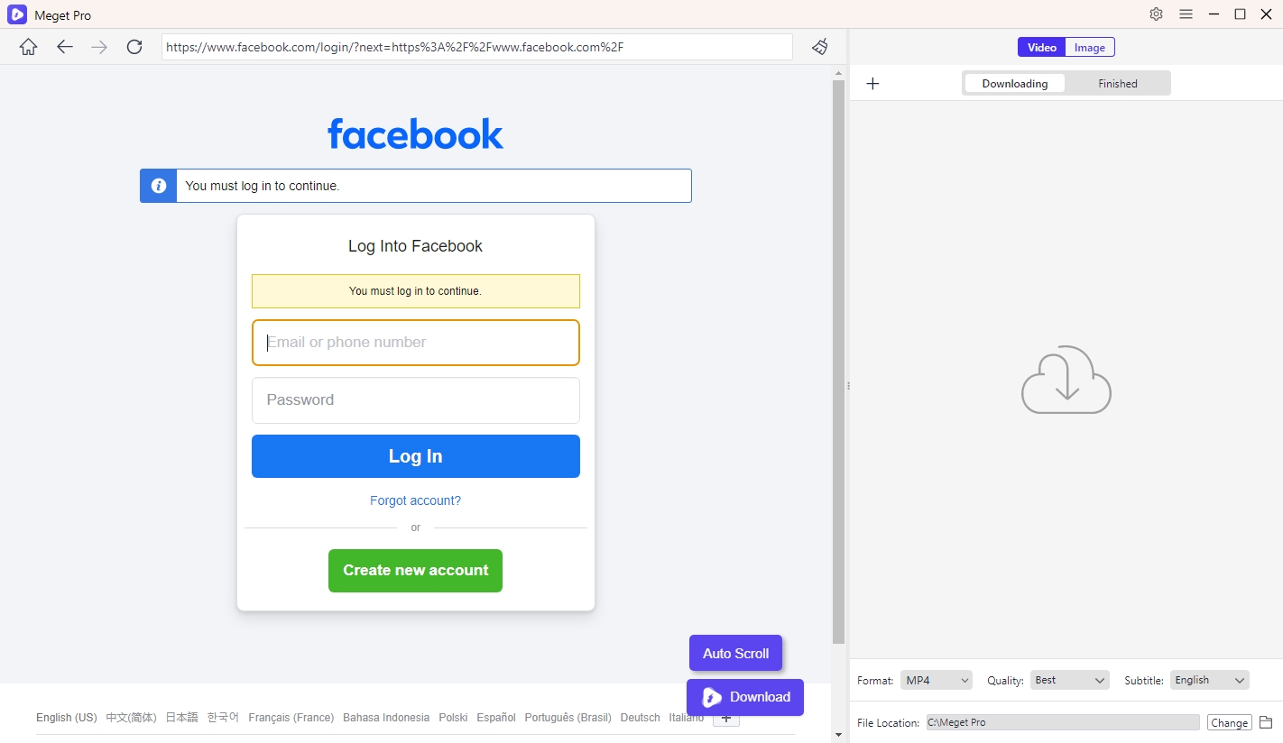 Login muito profissional