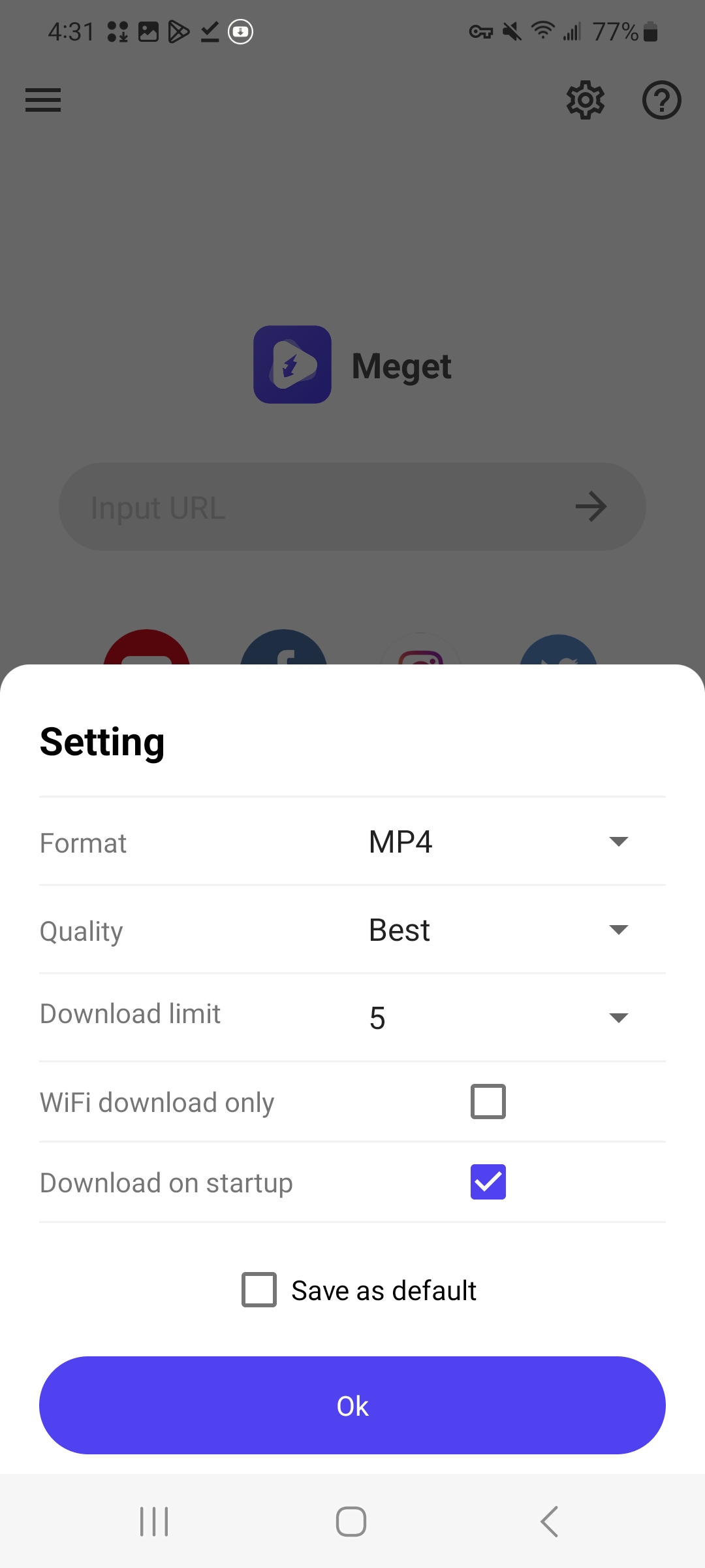 choose settings for individual video