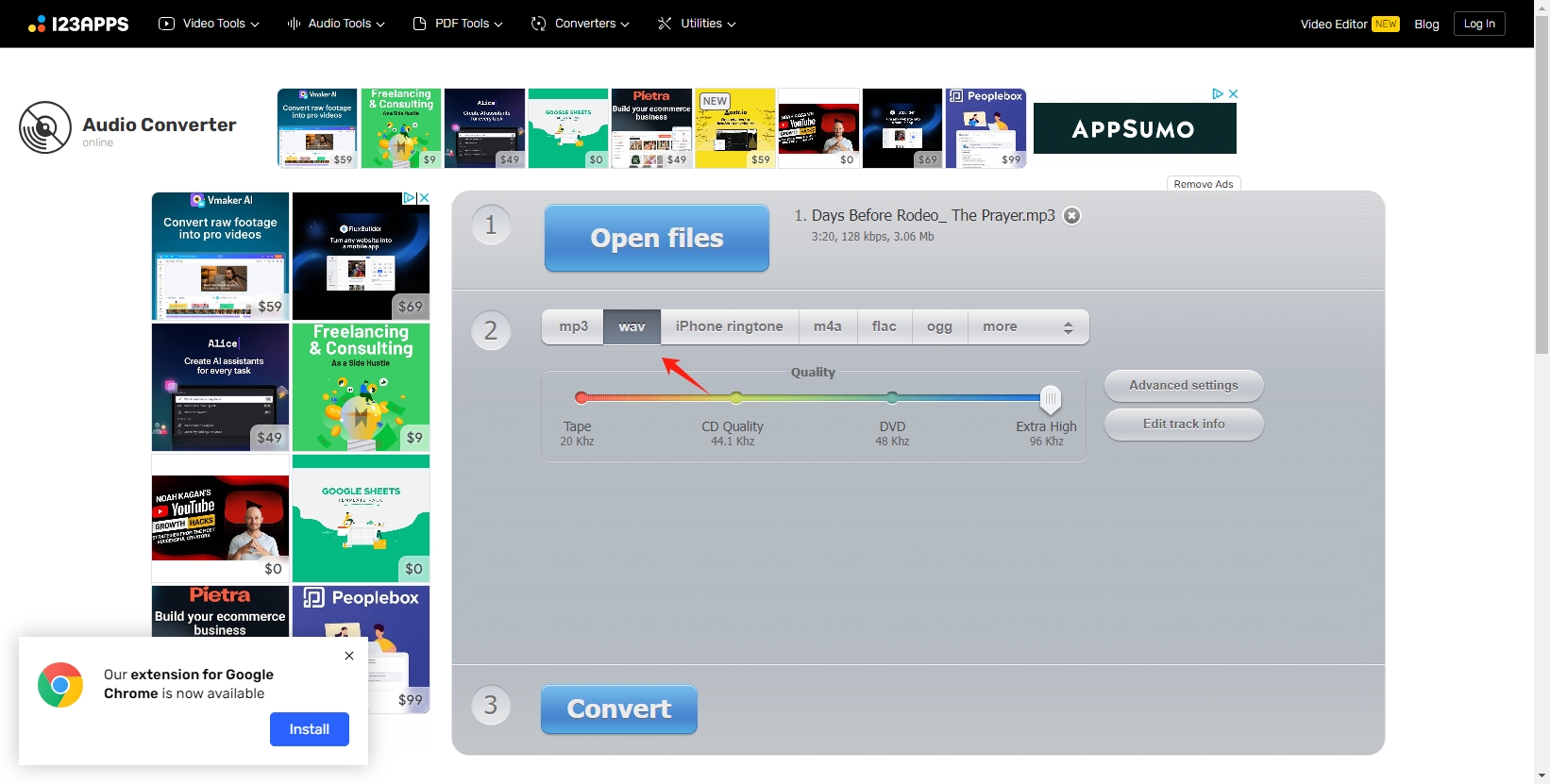 convertir mp3 de soundcloud a wav