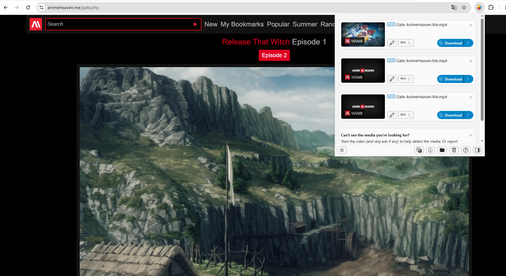 download animeheaven with extension