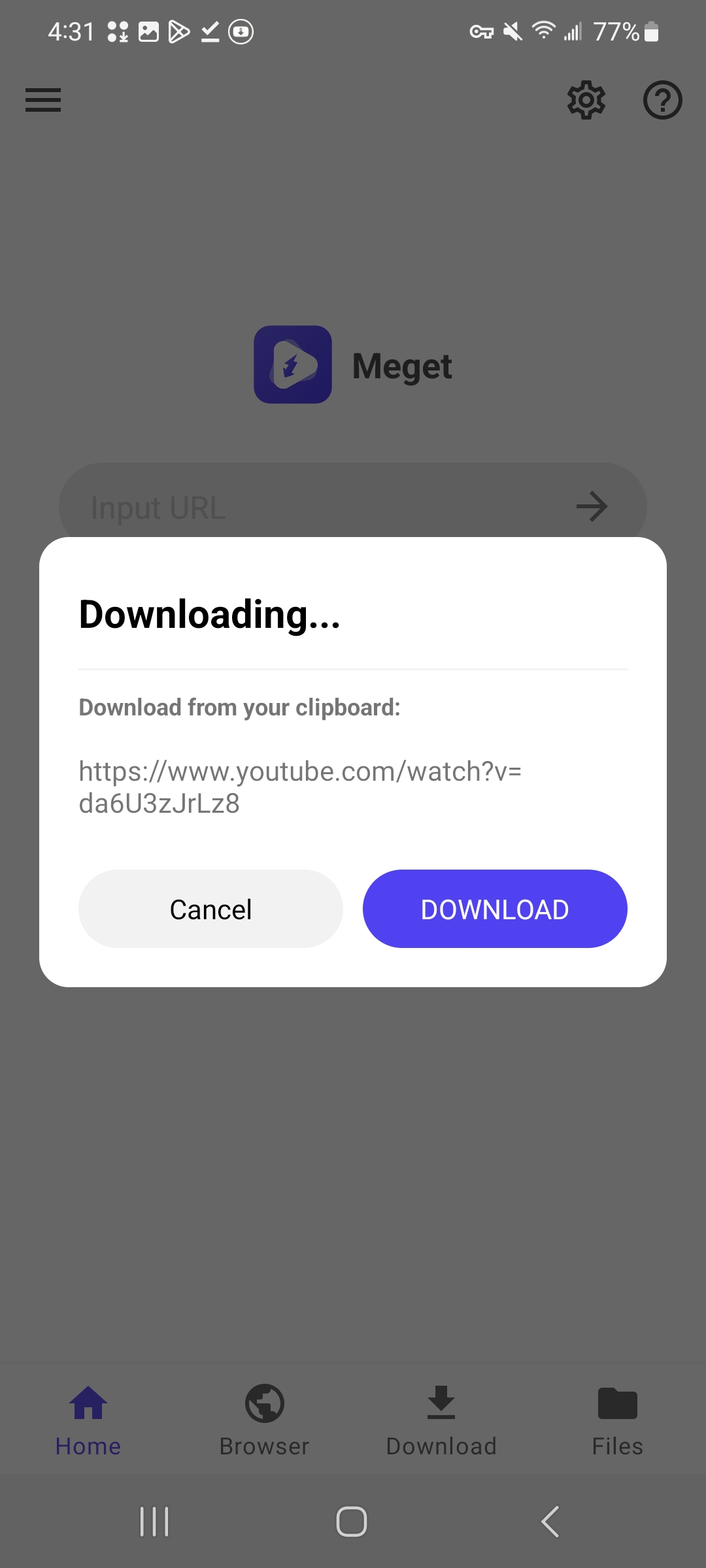 download from clipboard