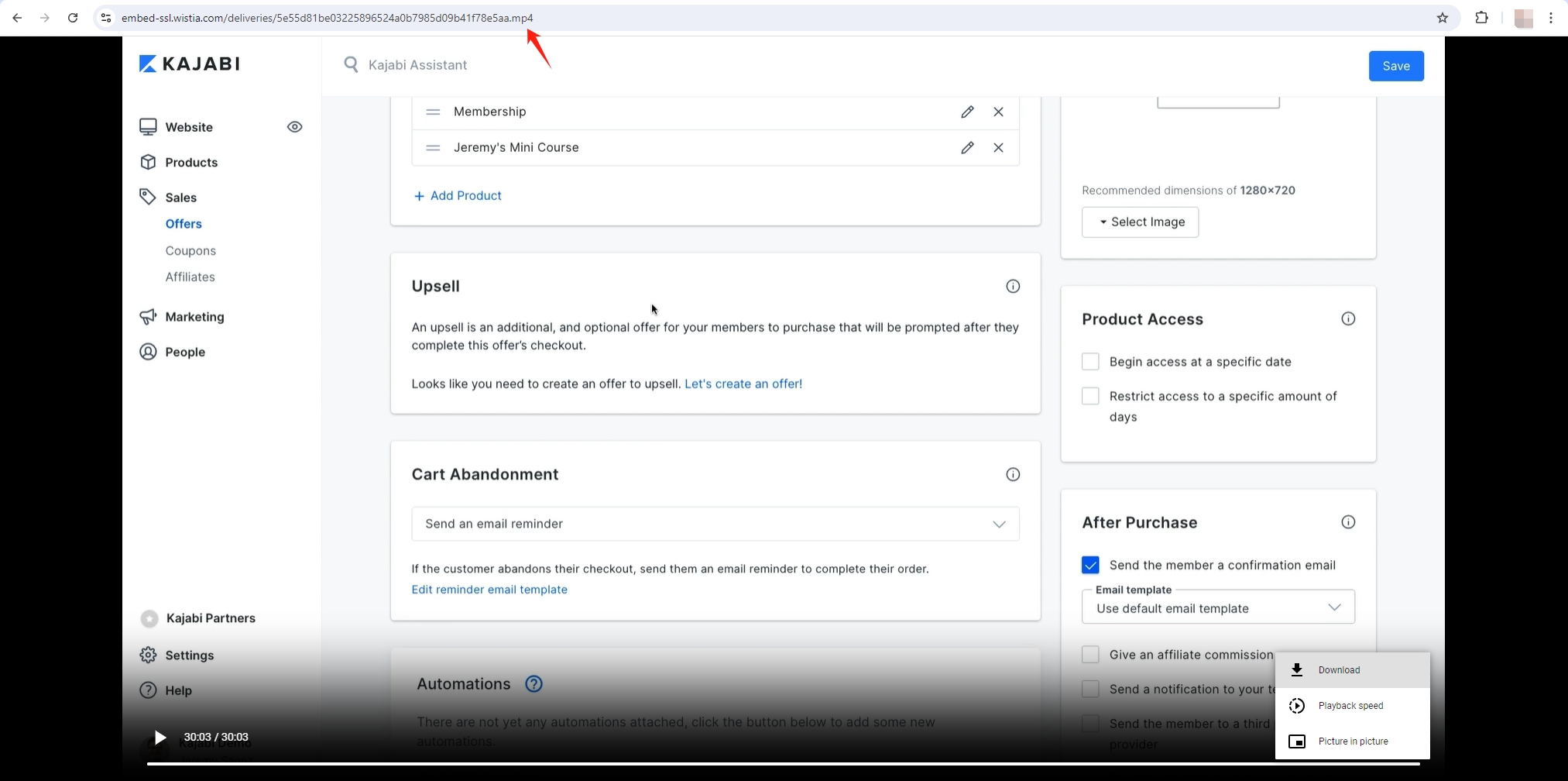 download kajabi video