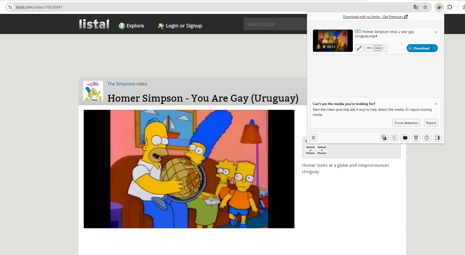 download listal video using extension