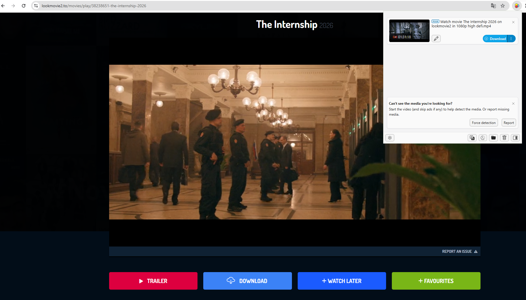 Baixe o LookMovie com extensão.