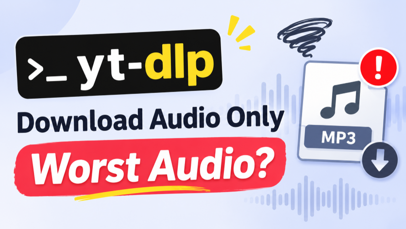 fix yt-dlp download audio only worst audio