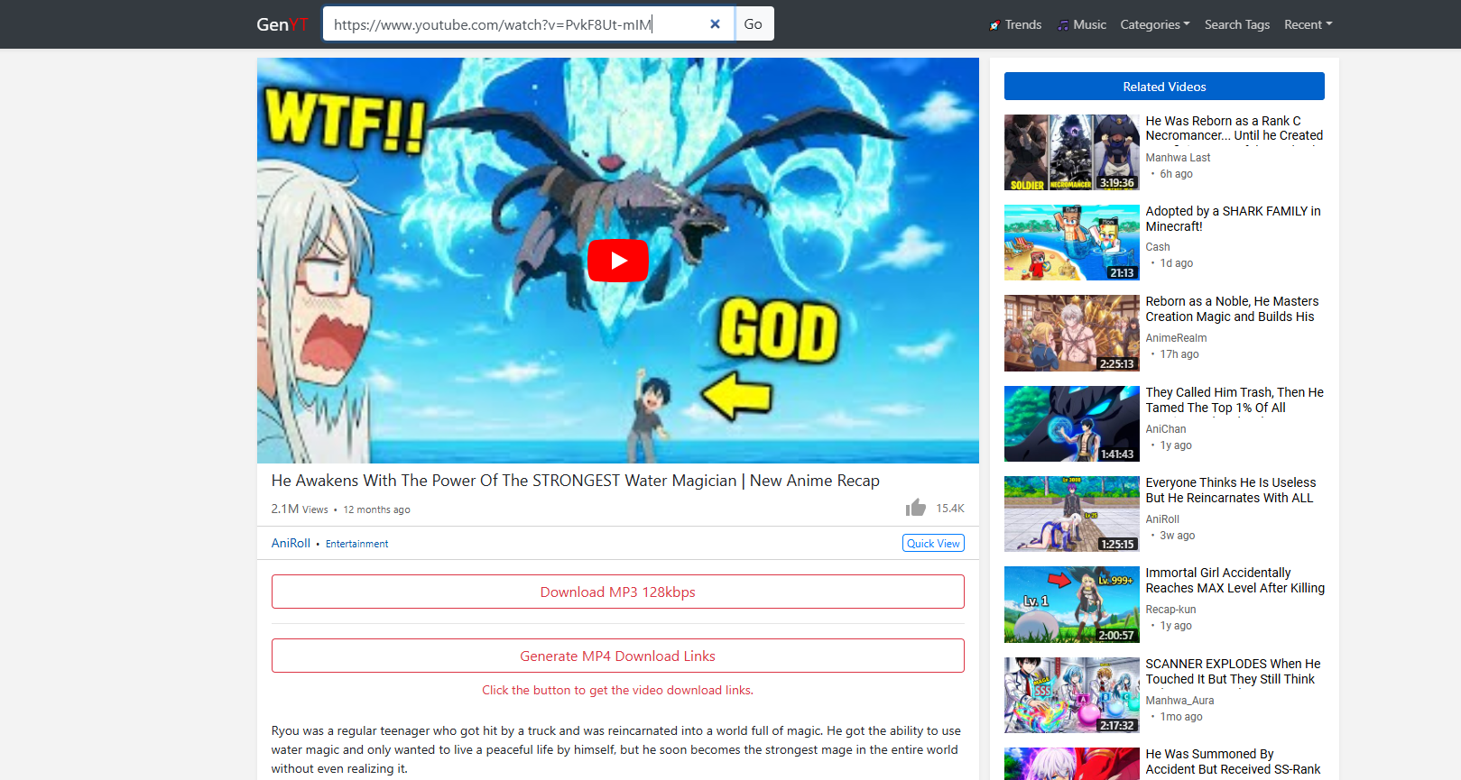 genyoutube download yt video online