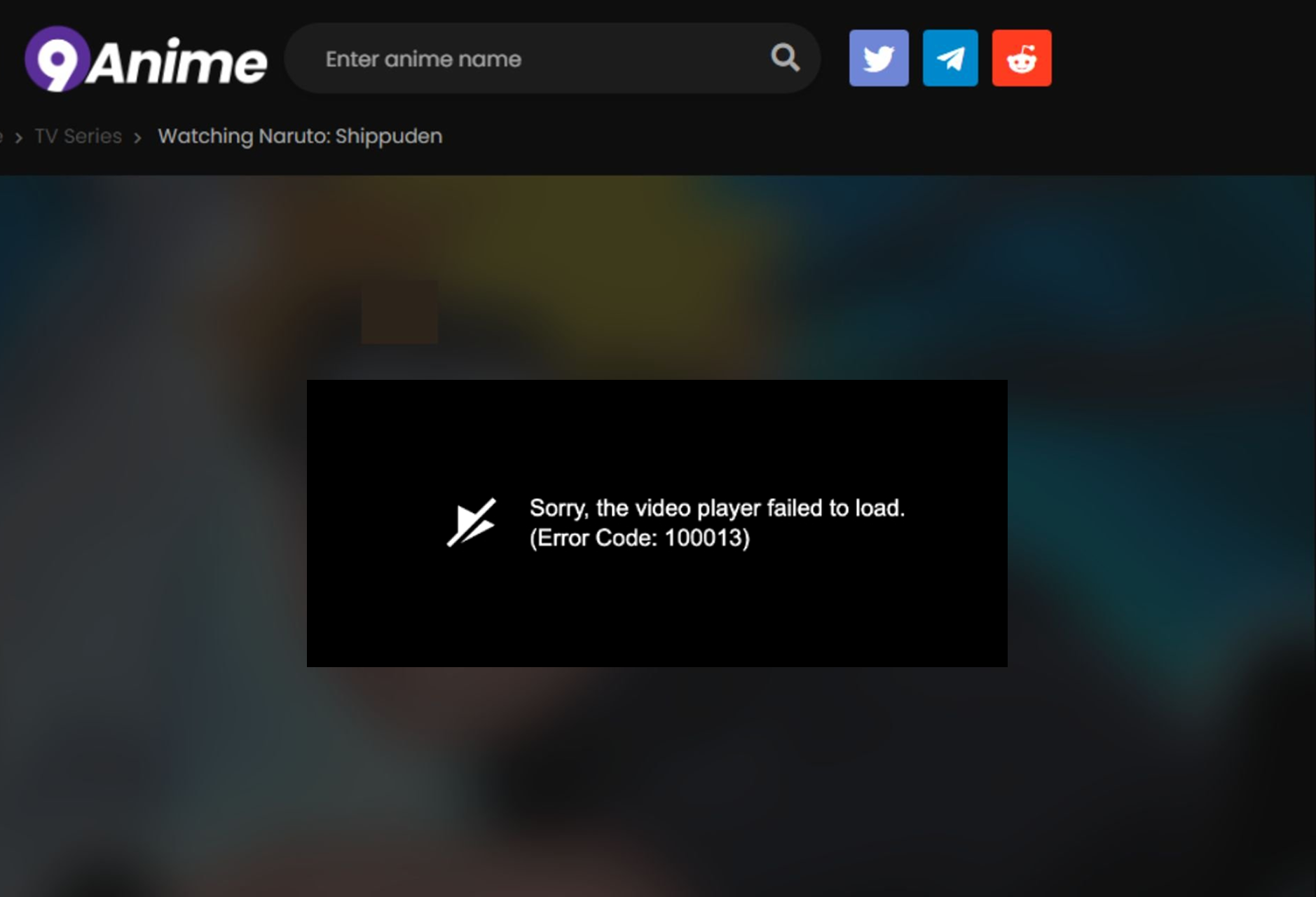 how to fix 9anime error code 100013
