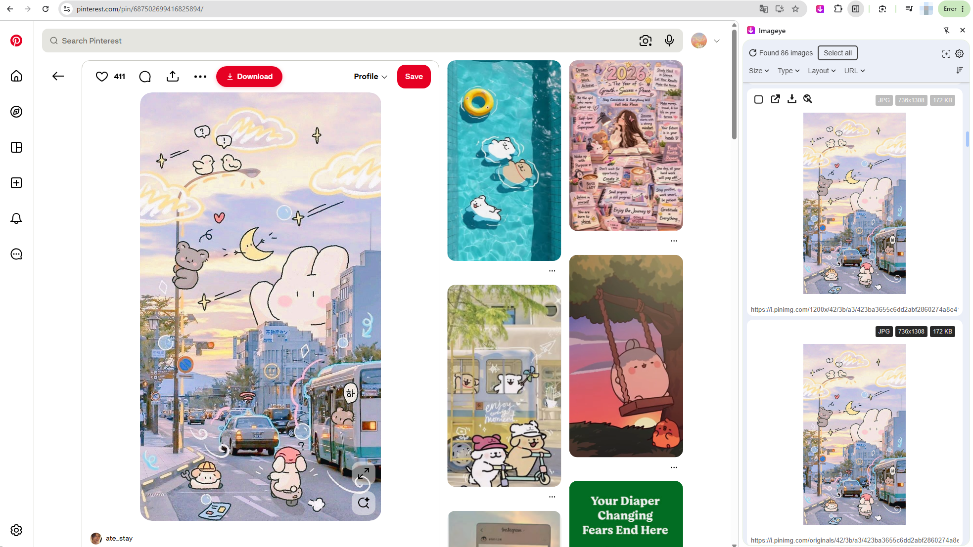 imageye download pinterest images