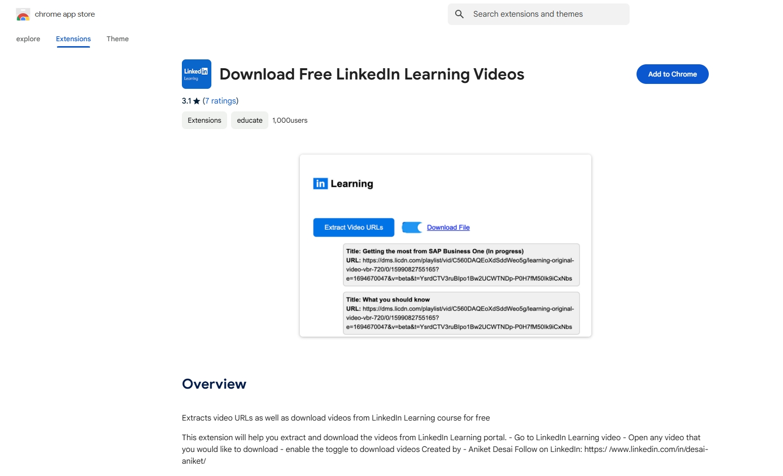 installer télécharger l'extension de vidéos LinkedIn gratuite