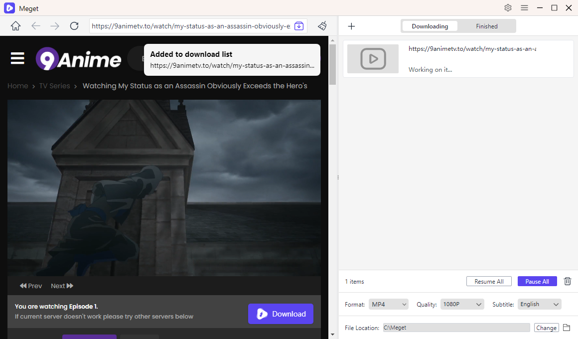 meget download 9anime videos