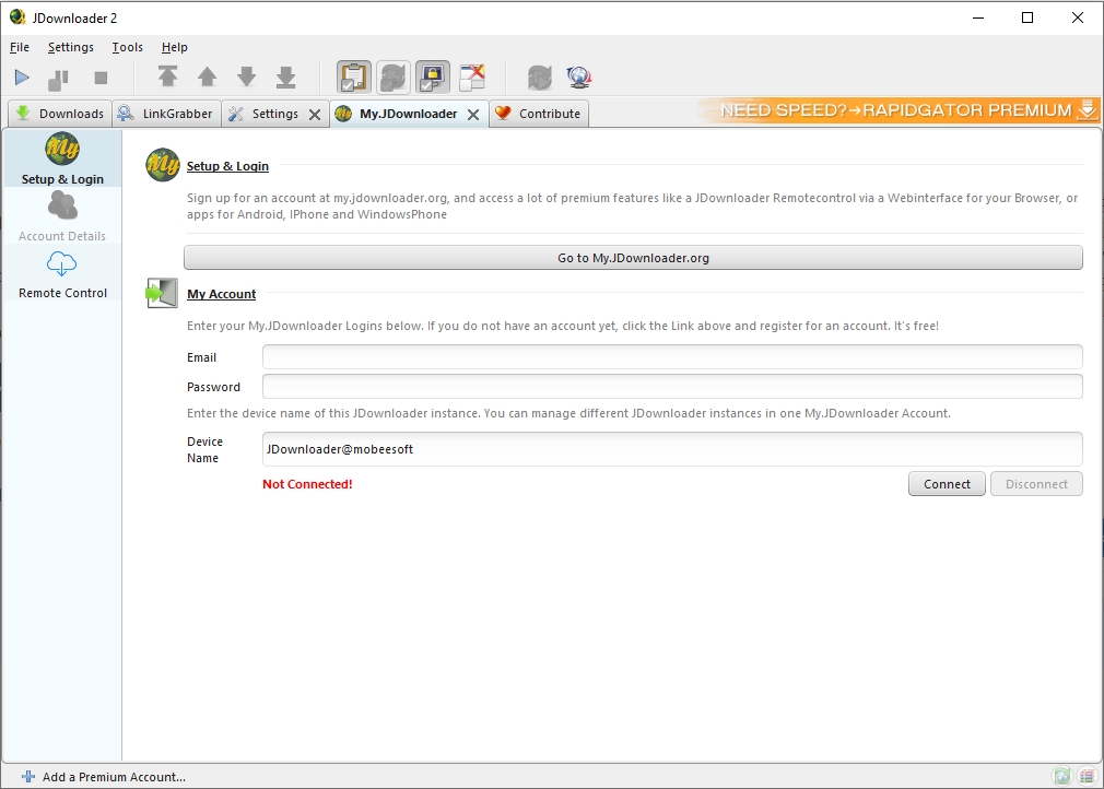 my jdownloader