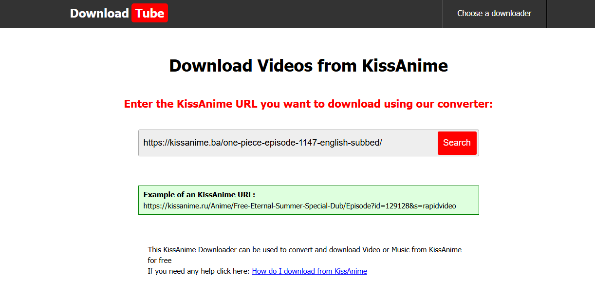 online downloader download kissanime video