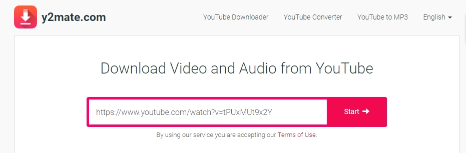 paste yt url to capture video