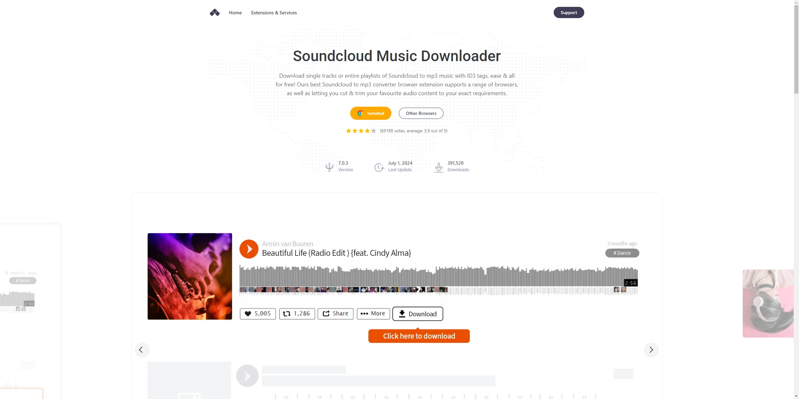 extension de téléchargement de musique soundcloud