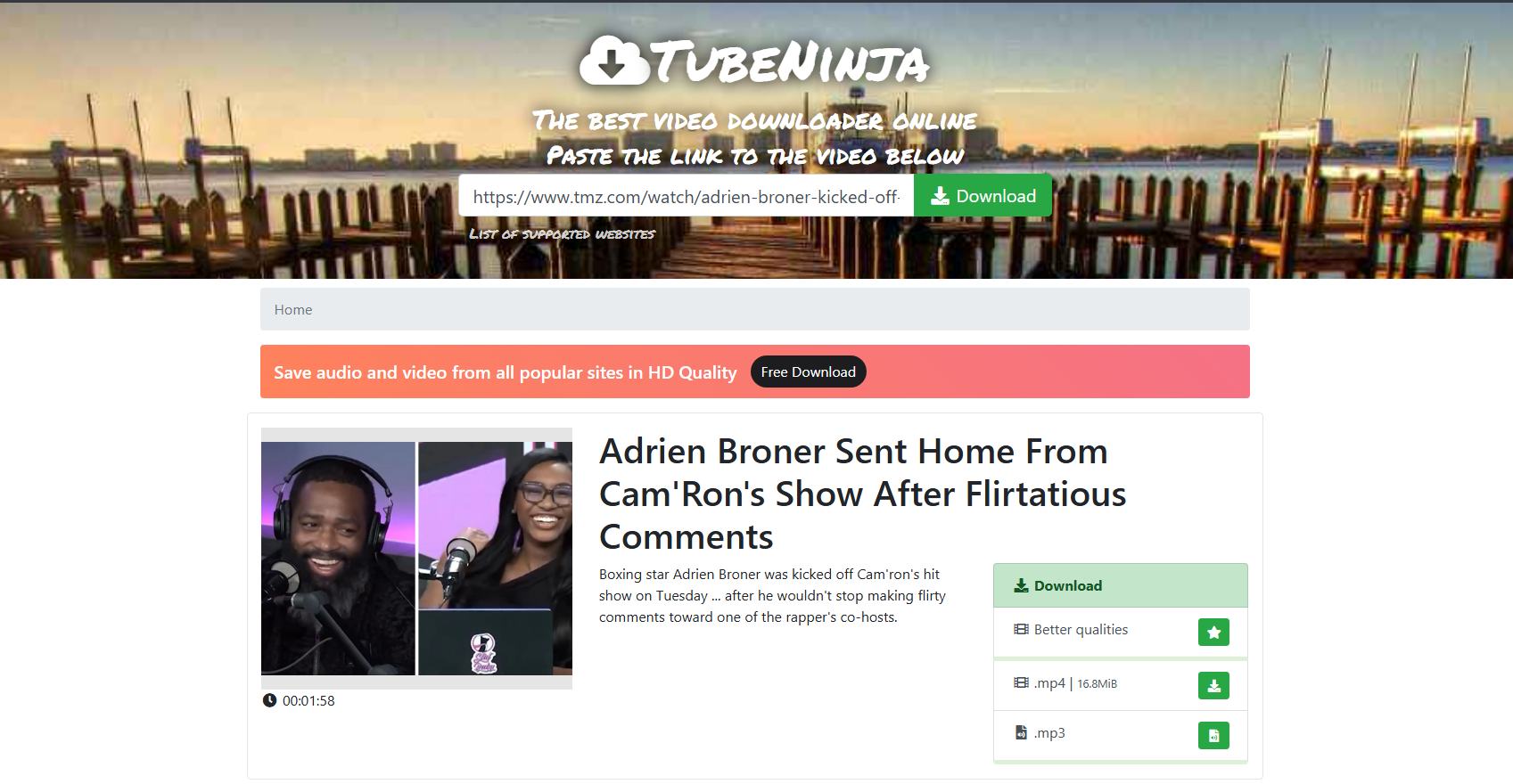 tubeninja download tmz video