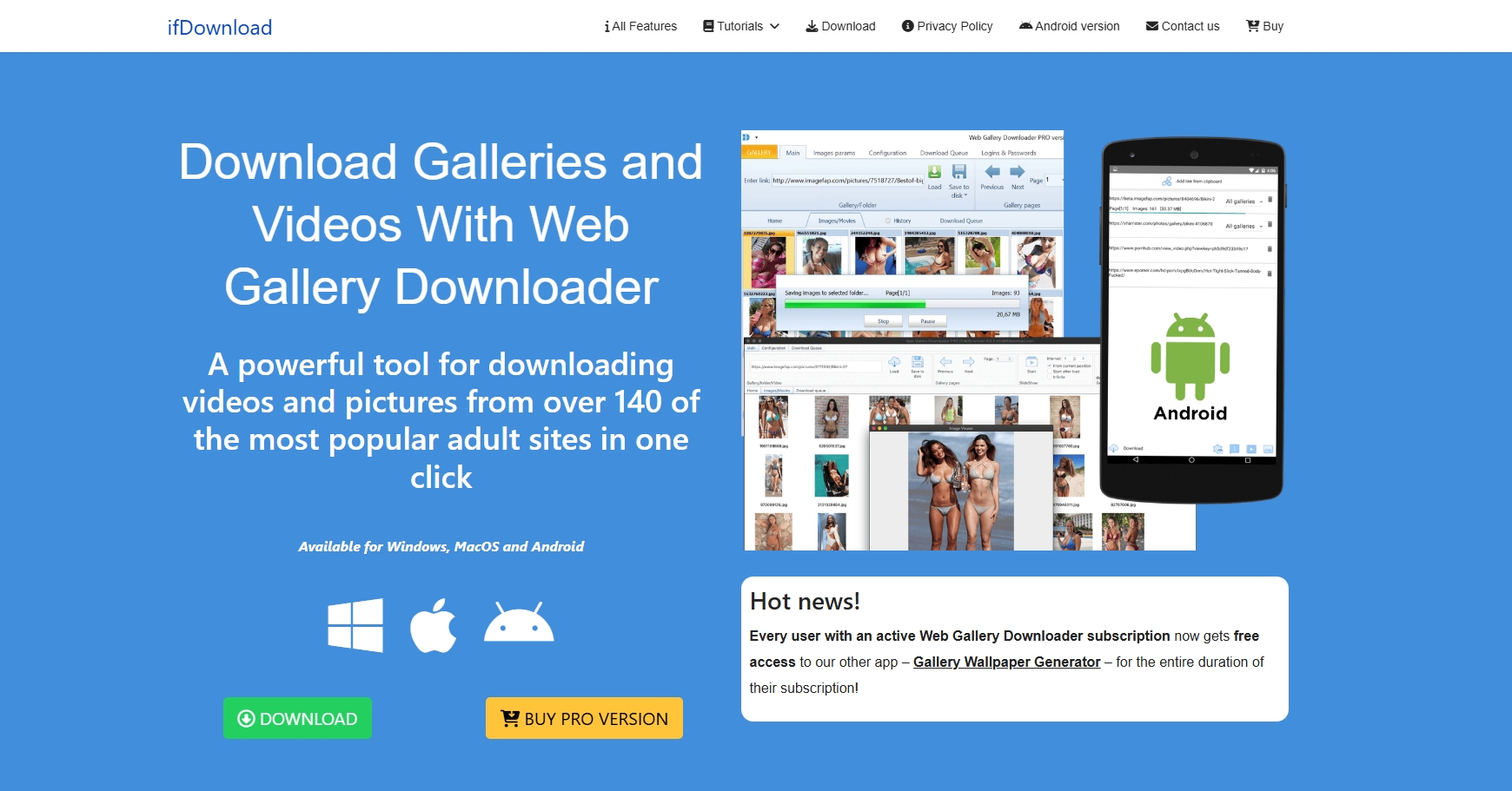 descargador de galería web