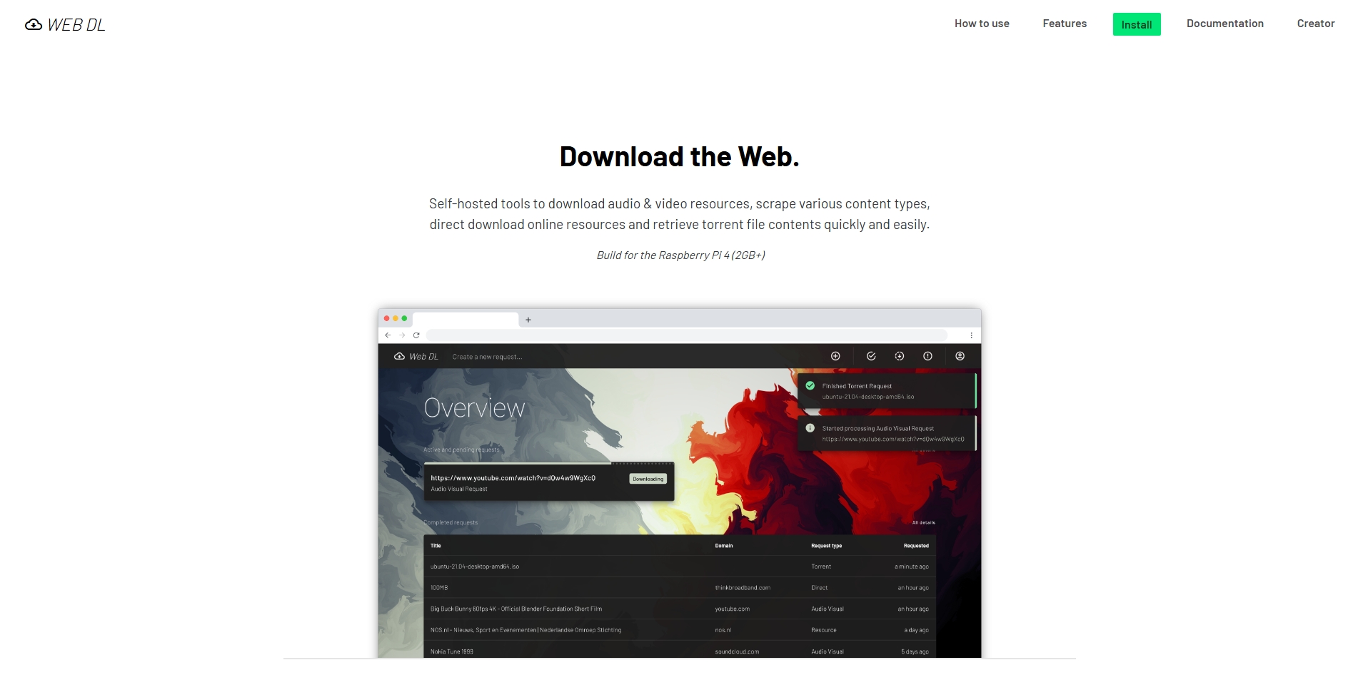 what is web dl